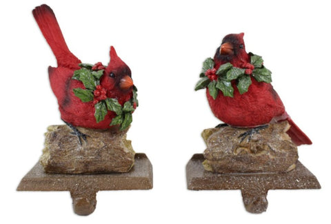 Cardinal Stocking Holder Set