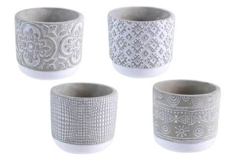 Cement Flower Pot Set