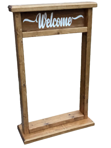 Welcome hanging plant stand