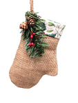 Burlap Mitten Ornament