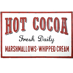 Hot Cocoa Tin Sign