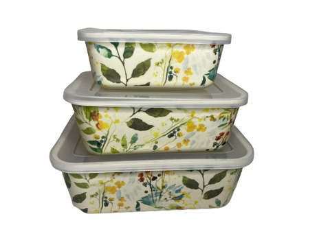 Set of 3 Bamboo Nesting Container Set
