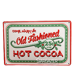 Hot Cocoa Enamel Sign